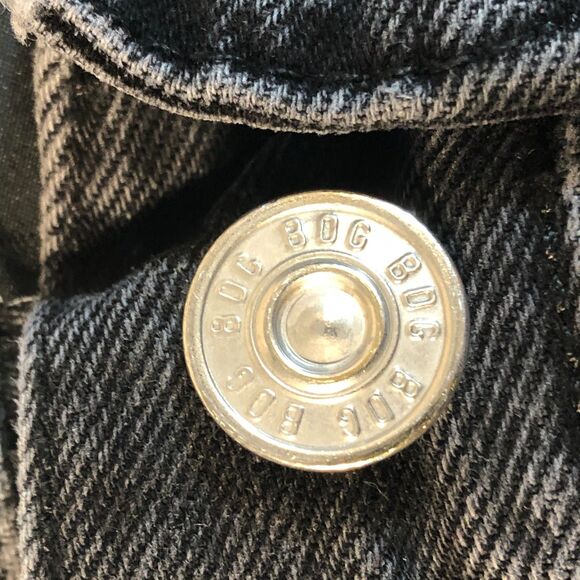 BDG Urban Outfitters Baggy Jeans Women 27 Black Denim Thrashed Streetwear Grunge - Picture 4 of 6